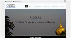 Desktop Screenshot of cdsg.com.mm