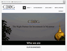 Tablet Screenshot of cdsg.com.mm